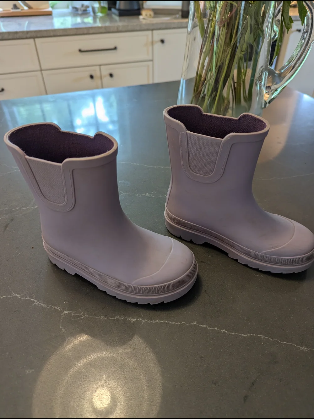 Zara Kids Waterproof Rain Boots - Lilac Purple